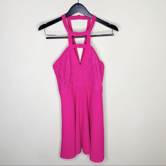 LULU’S All My Daydreams Lace Skater Strappy Dress - Picture 3 of 8